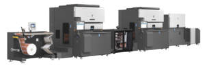 A large printer with many different types of machines.